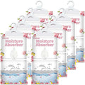 Moisture Absorbers 8 Packs - 9.8 oz Dehumidifier Bags, Portable Moisture Hanging Bags for Closet, Bathroom and Kitchen, Lemon