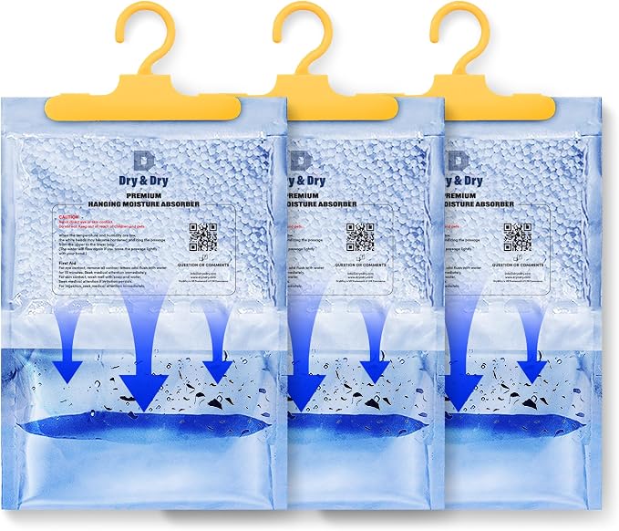 Moisture Absorbers Dehumidifiers for Home, Basement, Bedroom, Small Dehumidifiers - Moisture Absorbers - Blue & White