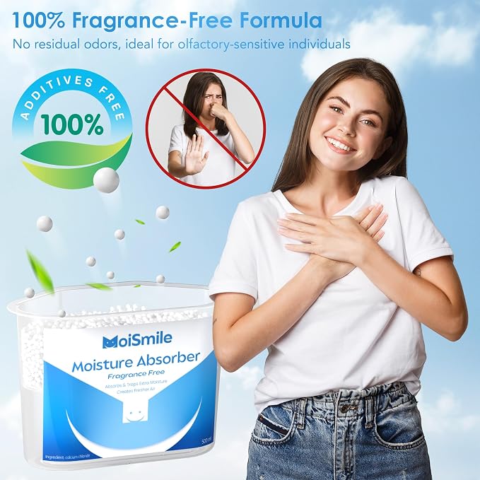 Moisture Absorbers, Efficient Humidity Absorber & Odor Eliminator Boxes, Refillable Car Dehumidifier for Closet, Bathroom