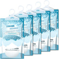 Moisture Absorbers Packets - 5 Pack Hanging Moisture Absorbers Dehumidifier Bags for Closet Bathroom Kitchen, Fragrance Free