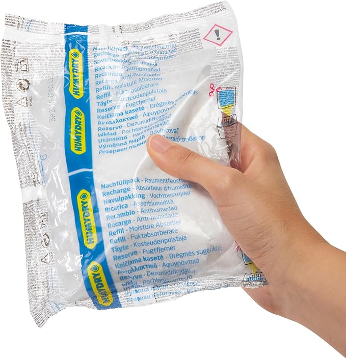 Moisture Absorbers Refills for 8.8 Oz Dehumidifier, Pack of 6 Unscented Humidity Absorber Bags, Non Electric Refill Pack for