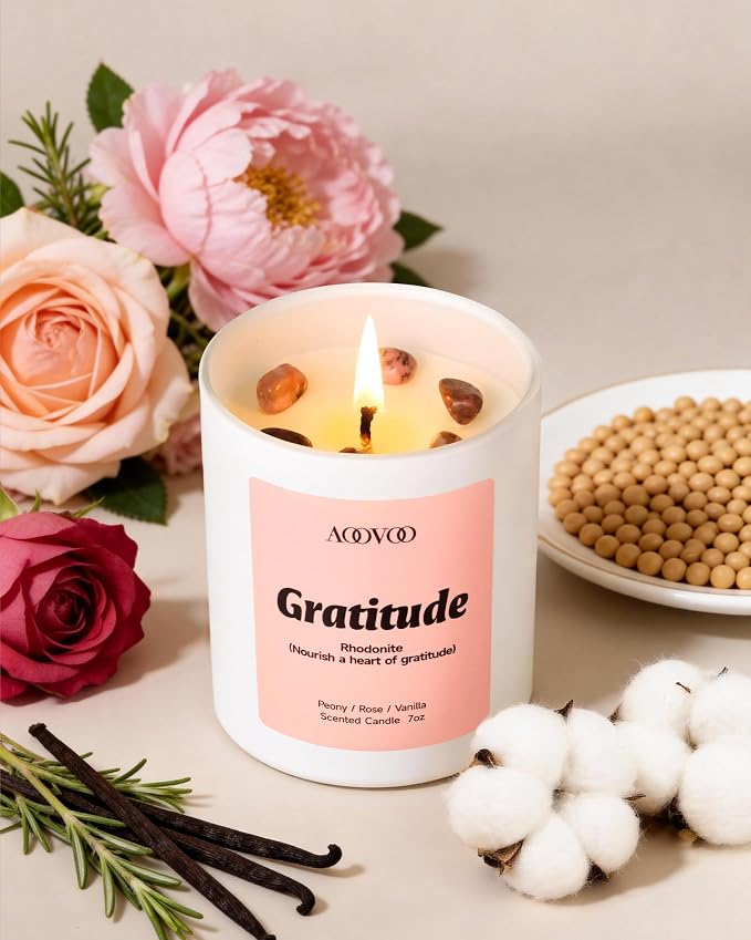 Mom Candles Set for Women - 4 Pack Candles for Home Scented, 28 oz 200h, Aromatherapy Candle with Crystals, alternate product