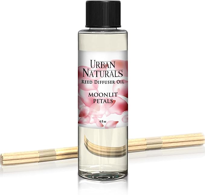 Moonlit Petals Scented Oil Reed Diffuser Refill | Includes a Free Set of Reed Sticks!, product image