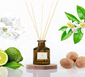 Moroccan Riad/Inspired by Venetian Reed Diffuser for Home | Refreshing Blend of Bergamot, Orange, Earthy Oud Reed Diffuser