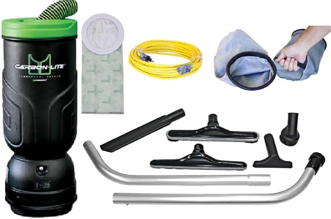 Mosquito-America Carbon-Lite Backpack Vacuum with HEPA Filtration (Model 06-1060-BK) - 6-Quart Capacity with Standard Glide