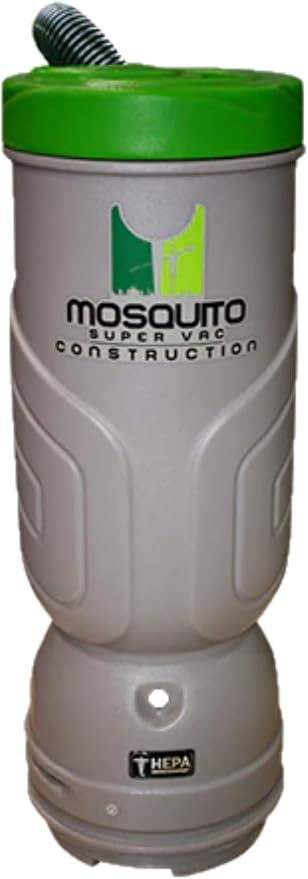 Mosquito-America Construction Backpack Vacuum w/HEPA Filtration (Model 10-1013-SG) 10-Quart Capacity w/Standard Tool Kit.
