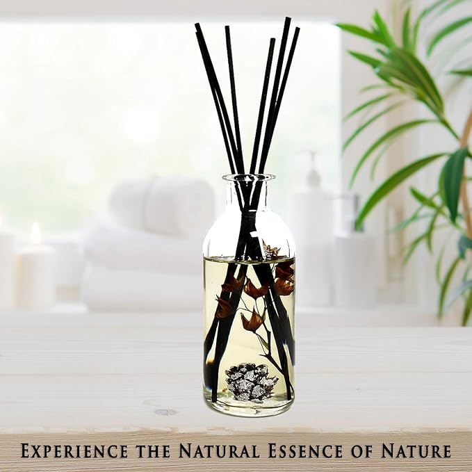 Mountain Air Scented Fragrance Oil Reed Diffuser & Room Freshener | Golden Apples, Birch Wood, Fennel, Pear Eucalyptus
