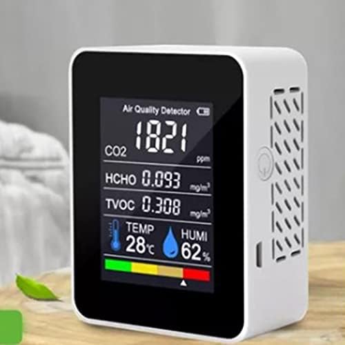 Multi Sensor Air Quality Monitor for CO2 HCHO TVOC Temperature Humidity Detection, alternate product view 3