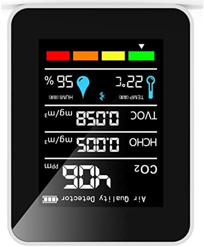 Multi Sensor Air Quality Monitor for CO2 HCHO TVOC Temperature Humidity Detection, alternate product view 6