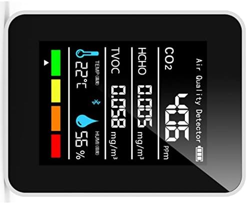 Multi Sensor Air Quality Monitor for CO2 HCHO TVOC Temperature Humidity Detection, alternate product view 7