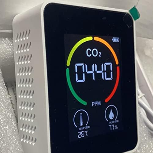 Multi Sensor Air Quality Monitor for CO2 HCHO TVOC Temperature Humidity Detection, alternate product view 8