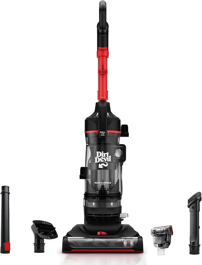 Multi-Surface Rewind+ Upright Bagless Vacuum Cleaner for Carpet and Hard Floor, Powerful, Lightweight, Corded