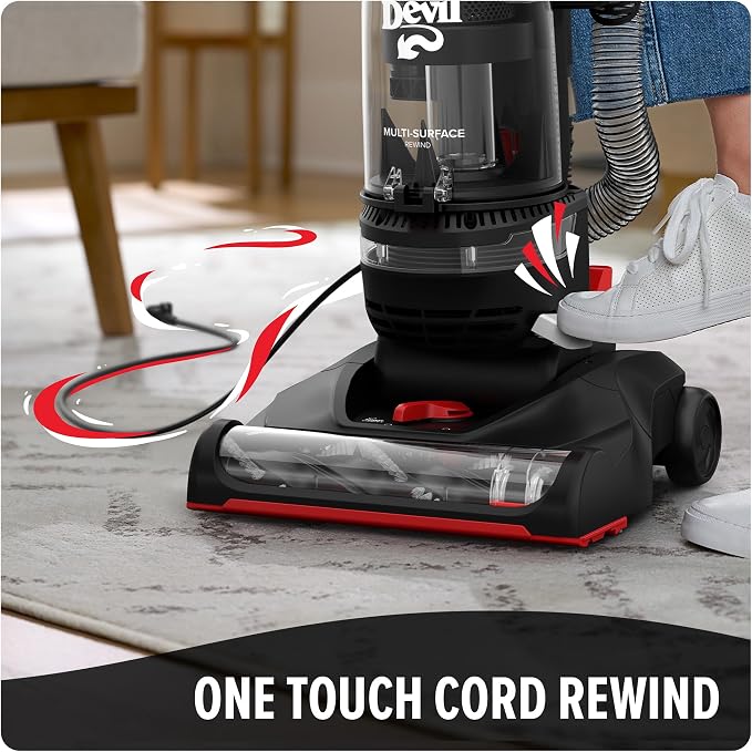 Multi-Surface Rewind+ Upright Bagless Vacuum Cleaner for Carpet and Hard Floor, Powerful, Lightweight, Corded, alternate view