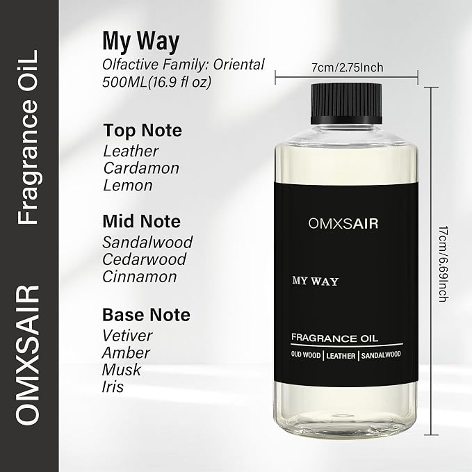 My Way Hotel Diffuser Oil & waterless Diffuser Essential Oil Home & Office Luxury Scents 500ml - Comforting Sandalwood