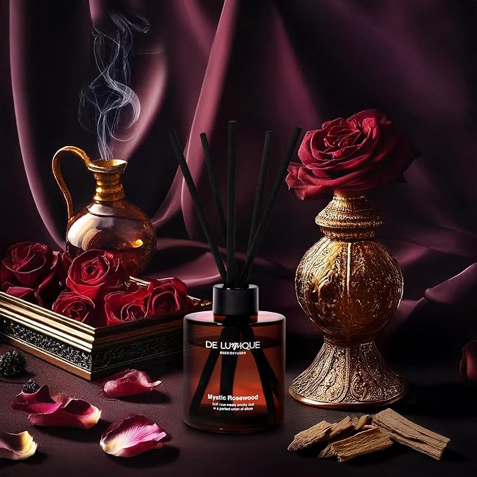 Mystic Rosewood Reed Diffuser for Bathroom – Bathroom Diffuser with Sticks – Long-Lasting Scent with Oud, alternate product