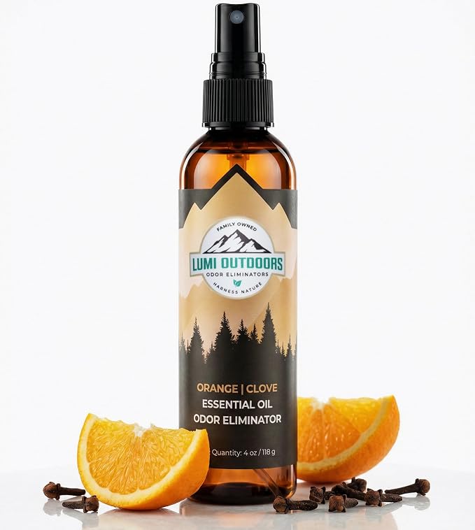 Natural Air Freshener - Orange Clove - Essential Oil Odor Eliminating Room Spray, product image