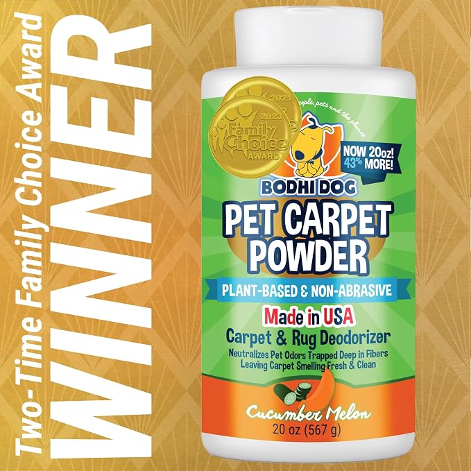 Natural Carpet Deodorizer Powder - Dry Pet Smell Eliminator & Urine Odor Remover - Loosens Fur & Dirt, alternate product view