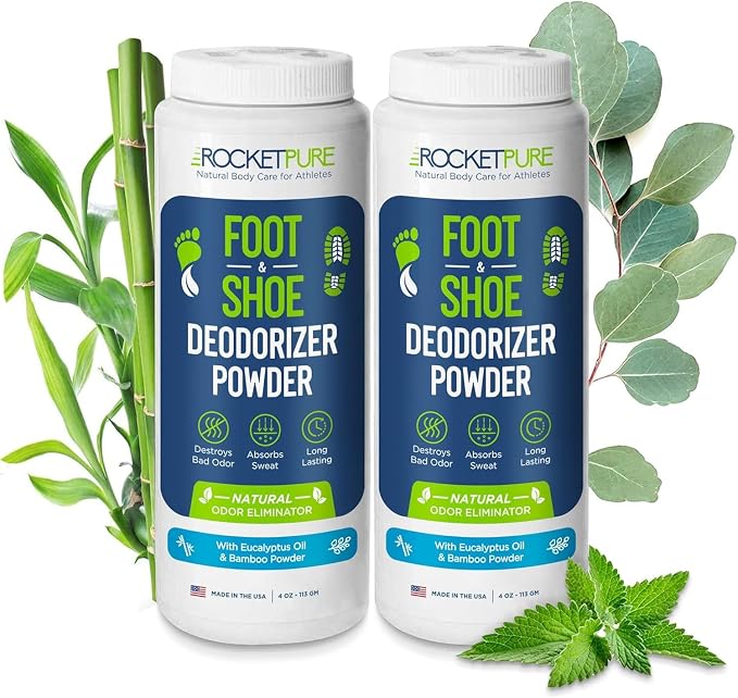 Natural Foot and Shoe Deodorizer Powder, Deodorant and Odor Eliminator for Men and Women, Smell Remover, product image