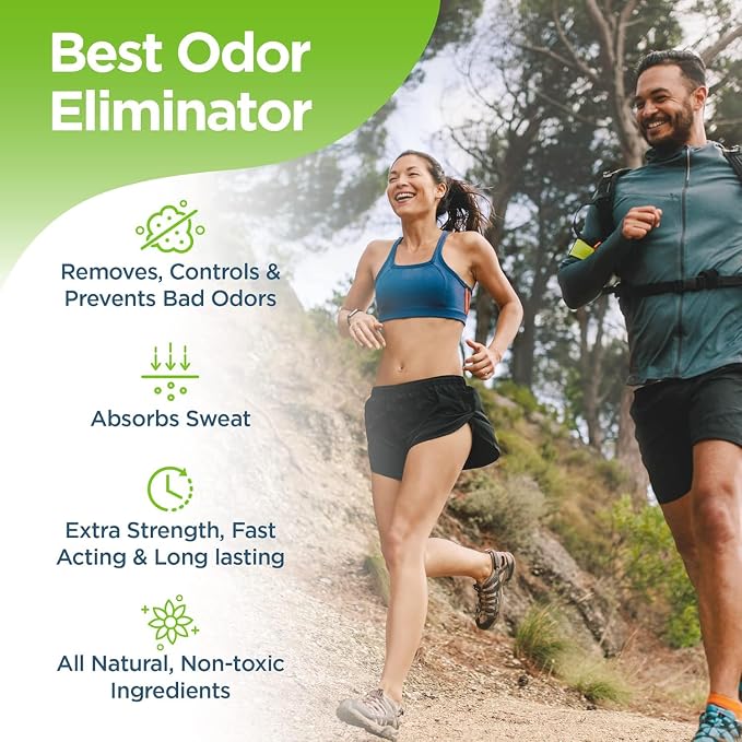 Natural Foot and Shoe Deodorizer Powder, Deodorant and Odor Eliminator for Men and Women, Smell Remover, alternate product