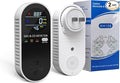 Natural Gas Detectors &Plug in Carbon Monoxide Detector, 4 in 1 Co and Gas Detector Temp Humidity Monitor,Propane, LPG, Gas