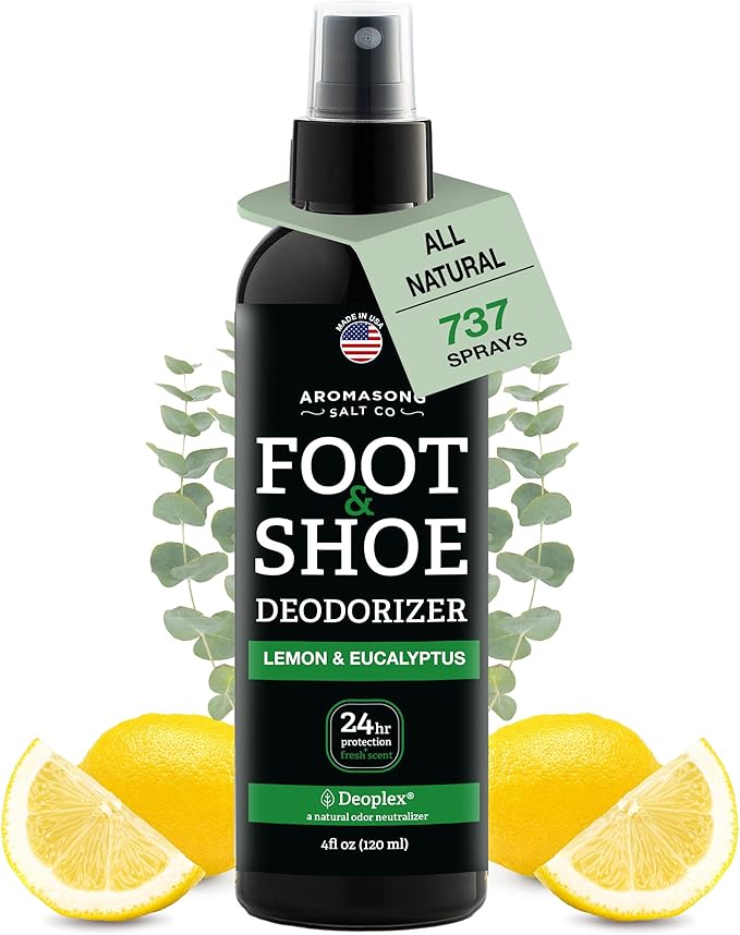 Natural Shoe Deodorizer and Foot Spray - 24-Hour Freshness Foot Odor Eliminator for Feet, product image