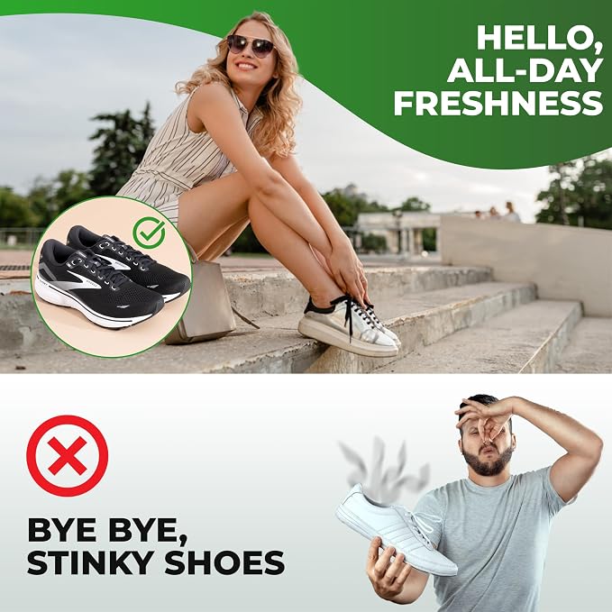 Natural Shoe Deodorizer and Foot Spray - 24-Hour Freshness Foot Odor Eliminator for Feet, alternate product view 5