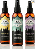 Natural Shoe Deodorizer Spray 3 Pack Bundle - Lemon Eucalyptus, Citrus Tea Tree, Lavender Tea Tree 3 Pack, product image