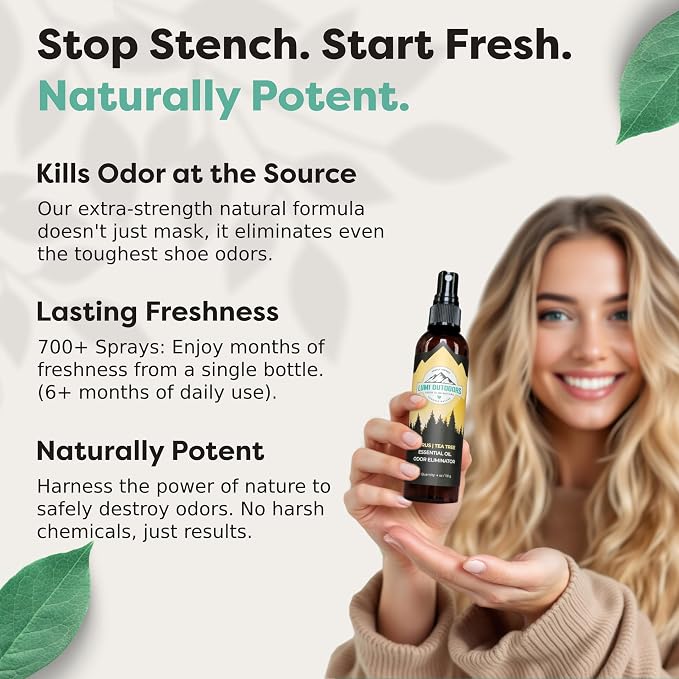 Natural Shoe Deodorizer Spray 3 Pack Bundle - Lemon Eucalyptus, Citrus Tea Tree, Lavender Tea Tree 3 Pack, alternate product