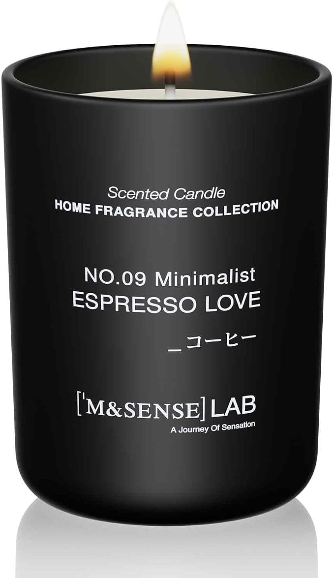 Natural Soy Candle| Espresso Coffee | 8.82 oz, 50H Burn | Spring Scented Candles for Relaxation, Valentines Day Gift, product