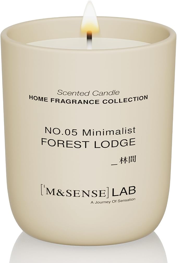 Natural Soy Candle| Forest Lodge | 5.3 oz | Mini Spring Scented Candles for Relaxation, Valentines Day Gift, product image