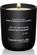 Natural Soy Candle| Leather Night | 5.3 oz | Mini Spring Scented Candles for Relaxation, Valentines Day Gift, product image