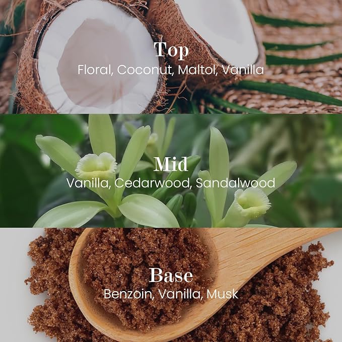 Natural Soy Candle| Vanilla Sandalwood | 5.3 oz | Mini Spring Scented Candles for Relaxation, Valentines Day Gift, alternate