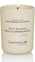 Natural Soy Candle| Vanilla Sandalwood | 8.82 oz, 50H Burn | Spring Scented Candles for Relaxation, Valentines Day Gift