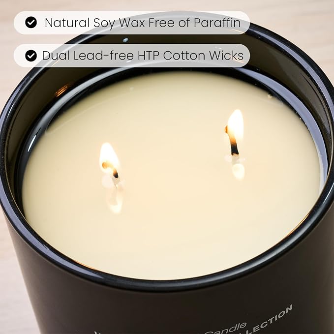 Natural Soy Large Candle| City Oasis | 16.6 oz, 95H Burn | Mini Spring Scented Candles for Relaxation, alternate product view