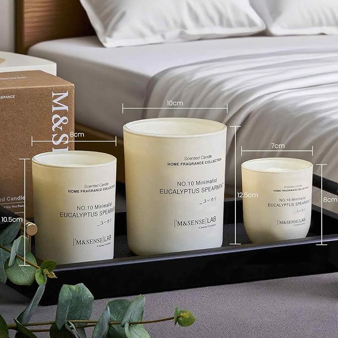 Natural Soy Large Candle| Pink Jasmine Blossom | 16.6 oz, 95H Burn | Mini Spring Scented Candles for Relaxation, alternate
