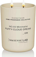Natural Soy Large Candle| Puffy-Cloud Dream | 16.6 oz, 95H Burn | Mini Spring Scented Candles for Relaxation, product image