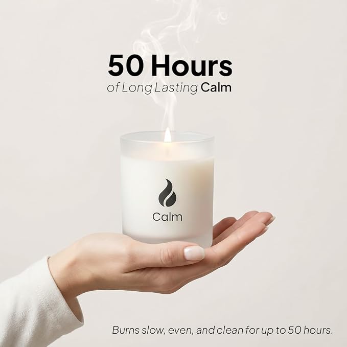Calming Organic Soy Scented Candles with Essential Oil | Natural Candles made from natural materials