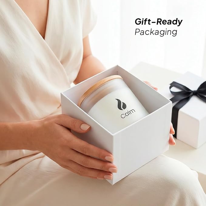 Calming Organic Soy Scented Candles with Essential Oil | Natural Candles made from natural materials