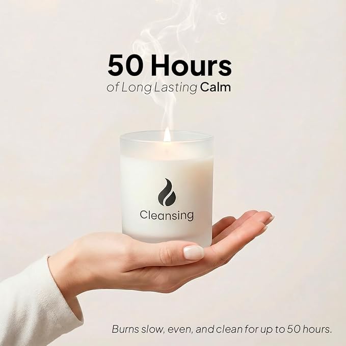 Cleansing Scented Candles for Home | Sage & Palo Santo | Natural made from natural materials Soy