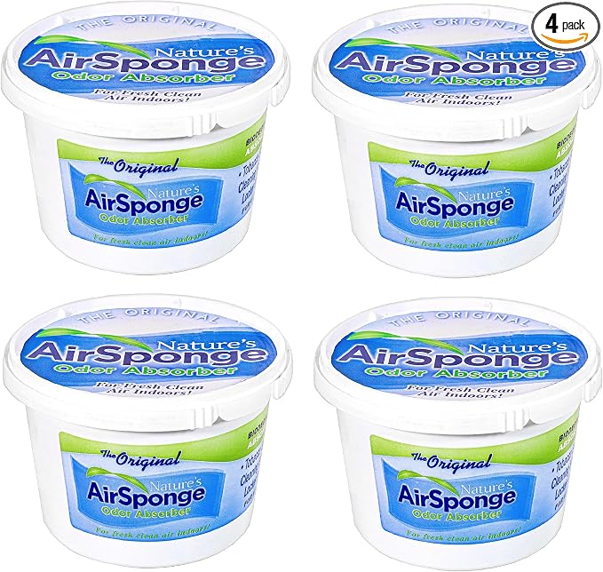 Nature's Air Sponge Odor Absorber and Eliminator Unscented Plastic Tub 1 Lb. 4-Pack Plastic, product image