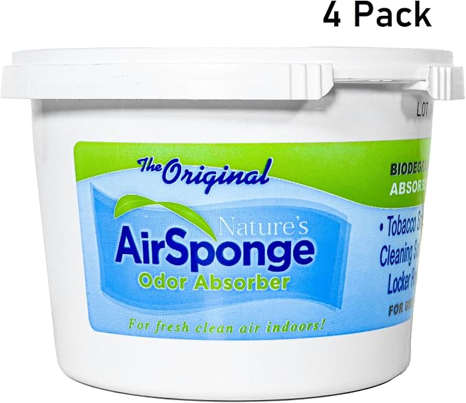 Nature's Air Sponge Odor Absorber and Eliminator Unscented Plastic Tub 1 Lb. 4-Pack Plastic, alternate product view 2
