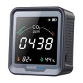 Ndir CO2 Detector Battery Powered | Digital CO2 Monitor with Alarm | Carbon Dioxide & Temperature & Humidity Air Quality