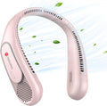Neck Fan, Hands Free Bladeless Neck Fans Portable Rechargeable, 6000 mAh Battery Operated Wearable Personal Fan, Cooling Neck