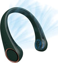 Neck Fan: Portable Personal Neck Cooling Rechargeable Bladeless Fan - Hands Free 3 Speed 4000 mAh Battery USB Operated