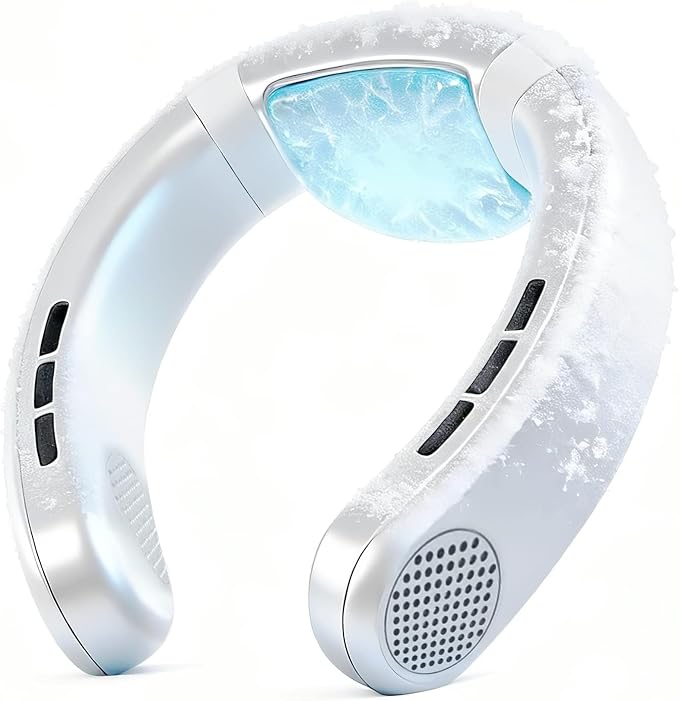 Neck Fan Rechargeable with Semiconductor Cooling Plate, 7000mAh Portable Neck Air Conditioner 3+ Hours Battery, 360g