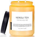 Neroli Tea Scented Candle, 19.4oz 110 Hours Long Lasting Burn 2 Wick made from natural materials Natural Soy Wax Candle