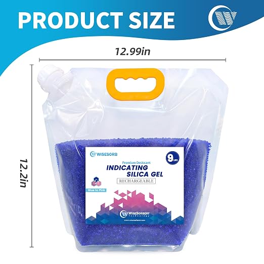 Net 27LBS Blue Indicating Silica Gel Beads Desiccants (Industry Standard 3-5 mm), alternate product view 3