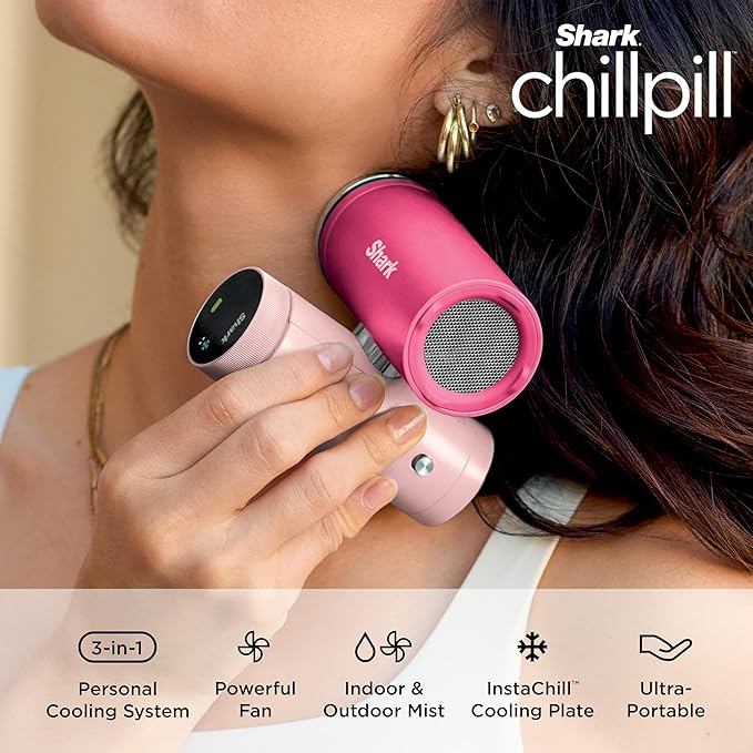 NEW ChillPill — The Only 3-in-1 Personal Cooling System with InstaChill Cooling Plate, Dry-Touch Mist, and Powerful Fan