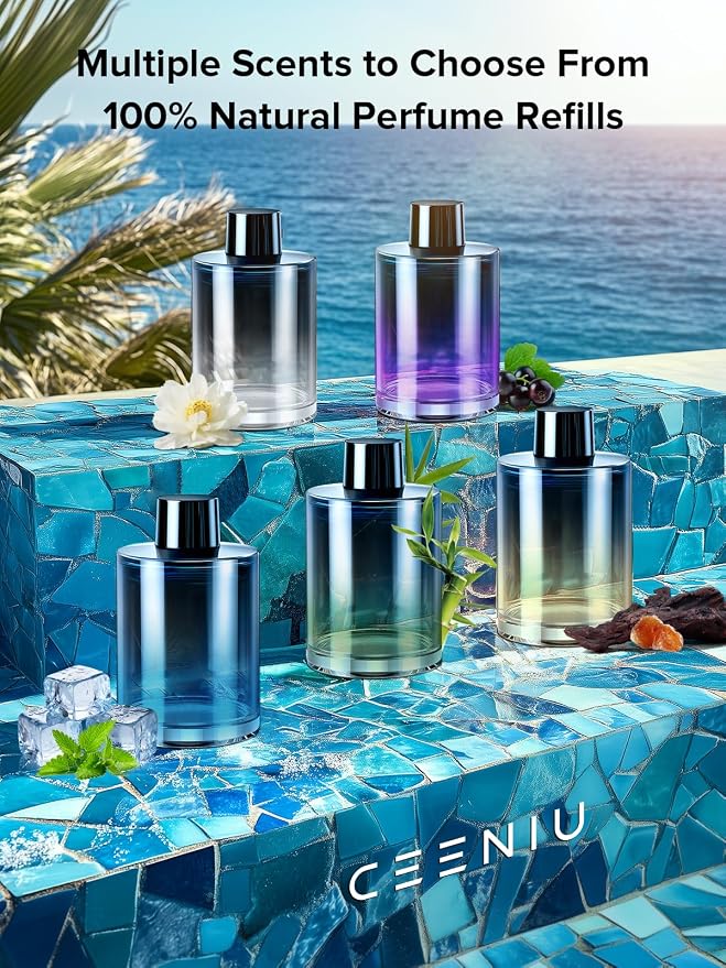 New Smart Car Air Freshener, 135ml Last 6 Months, Auto ON/OFF Car Freshener Long Lasting, Multi-mode Adjustable, Ambiance
