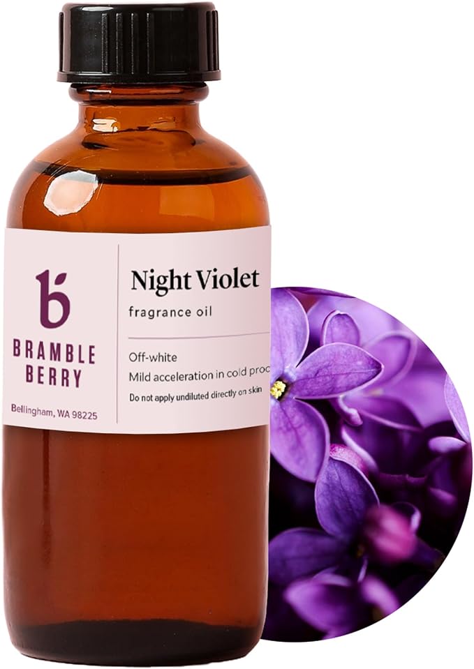 Night Violet Fragrance Oil 2 oz | Dark Floral & Powdery Musk Scent for Soap, Candles, product image